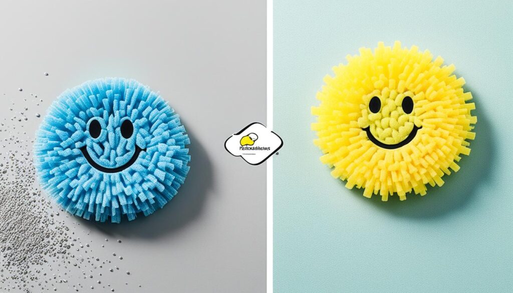 Comparative analysis of Scrubbie and Scrub Daddy design Comparative analysis of Scrubbie and Scrub Daddy design