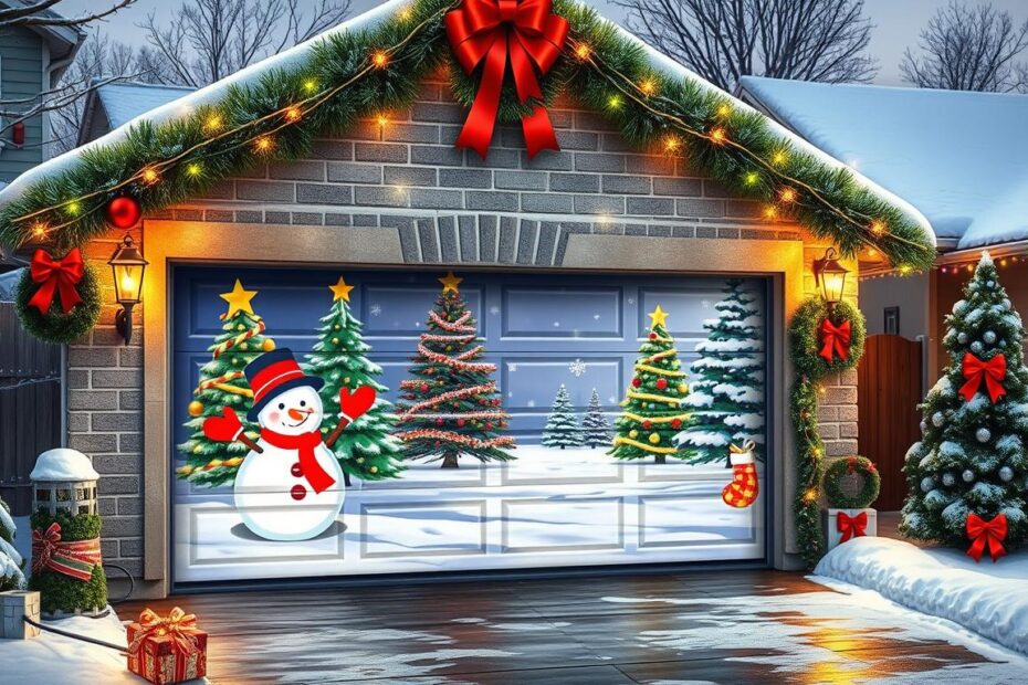 Christmas Garage Door Covers Shark Tank